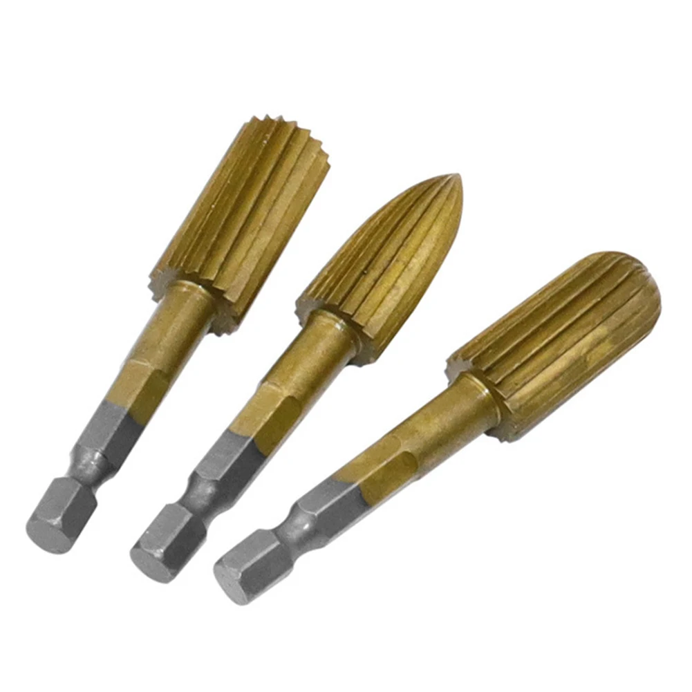 

5pcs 1/4" Shank Carbide Burrs Rotary File Rasp Cutter Grinder For Carving Resin Plastic Porcelain Soft Metal Stone Woodworking
