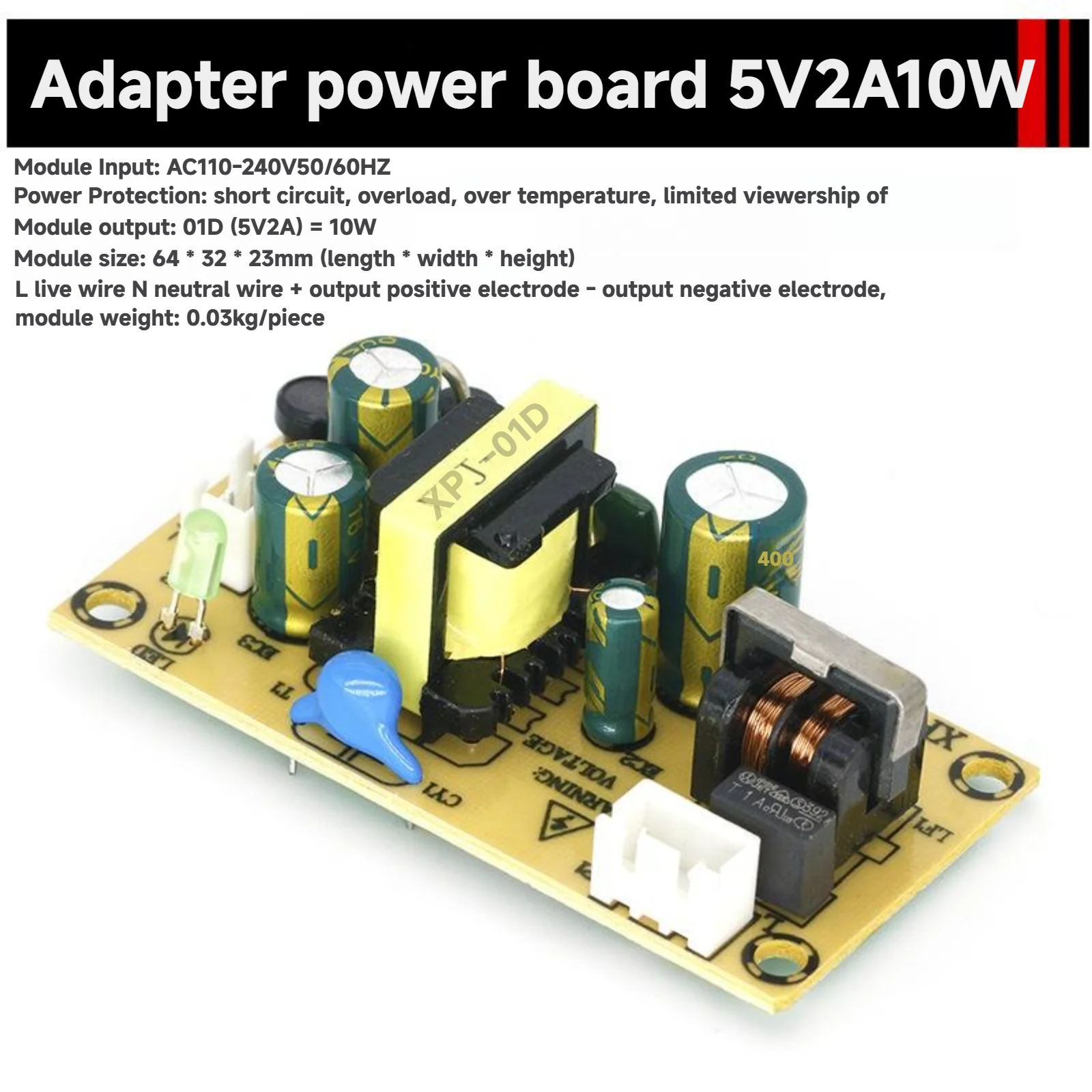 

Прецизионный понижающий преобразователь AC-DC 12В 2А 3А