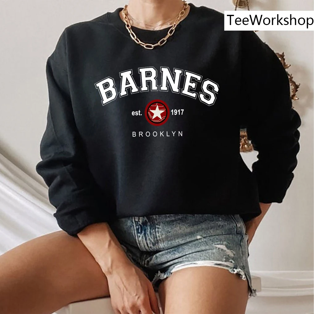 Женский свитшот Barnes 1917 с круглым вырезом Зимний пуловер изображением солдата