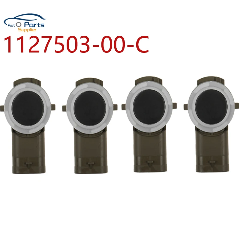 

New 4pcs 1127503-00-C PDC Car Parking Aid Bumper Sensor For Tesla 112750300C