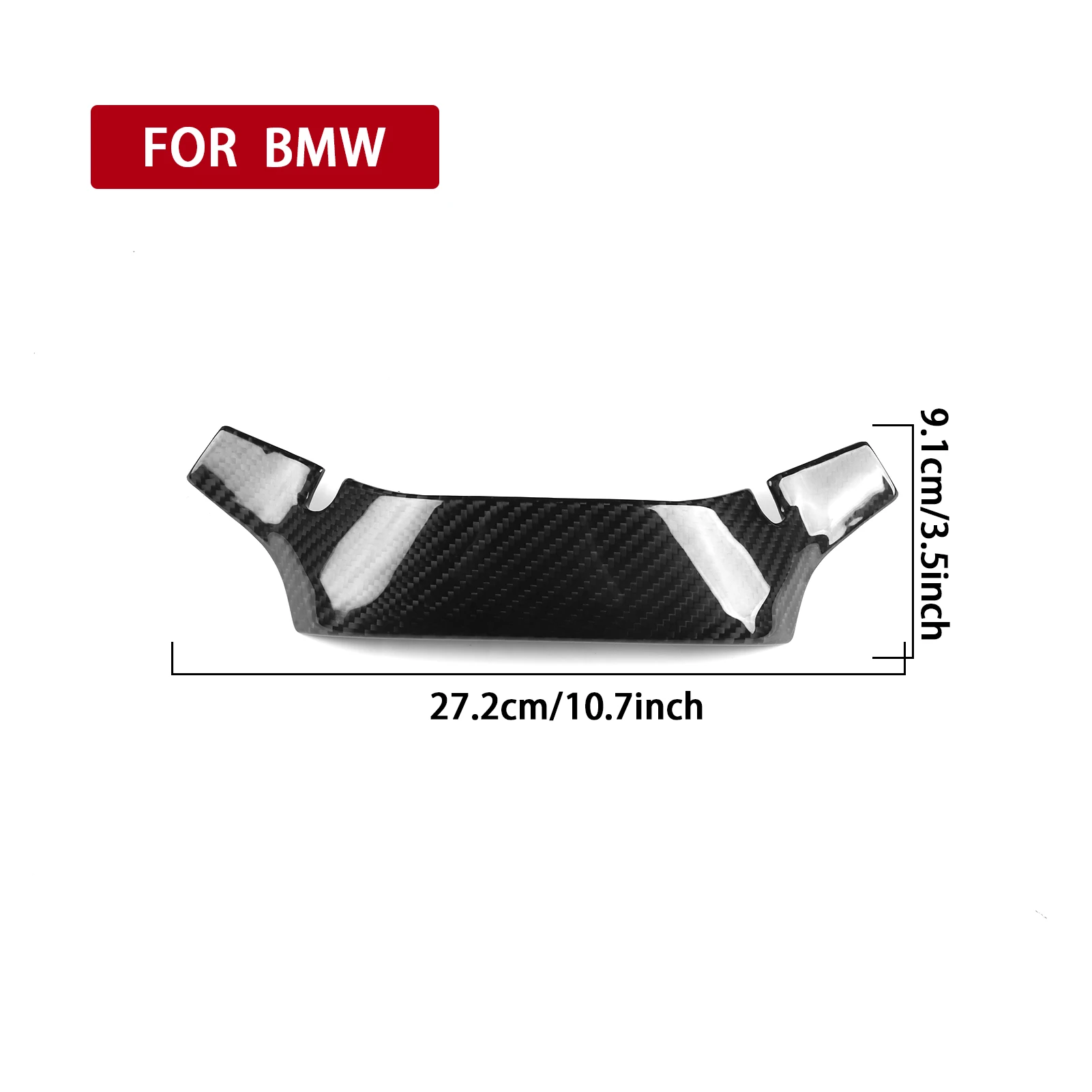 Фото Для BMW X3M F97 X4M F98 X5M F95 X6M F96 Замена панели рулевого колеса из настоящего углеродного волокна, аксессуары для модификации автомобиля №5