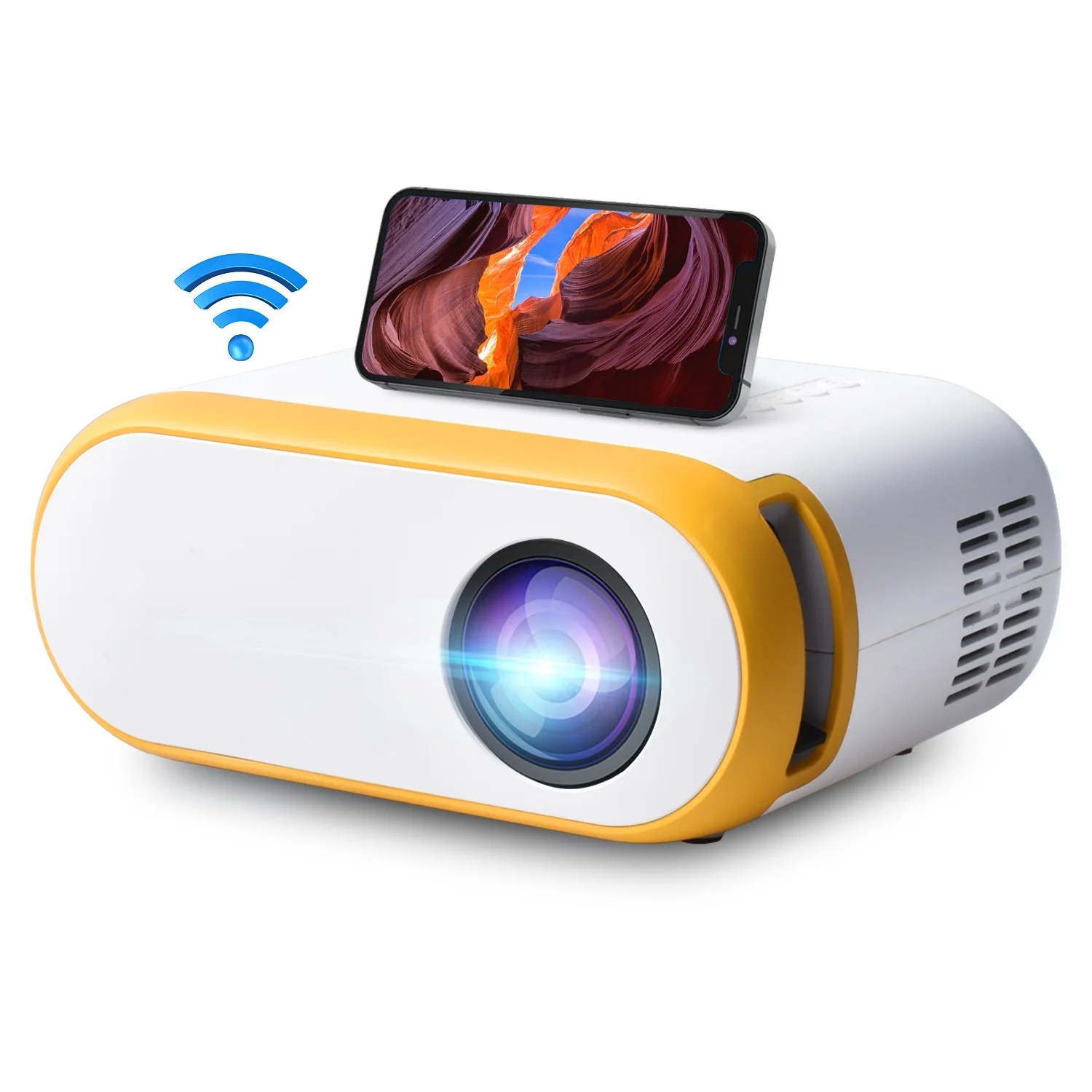 

Top Q11 Mini Portable Projector Native 1280 x 720P for Home Theatre Airplay Maircast Smart Phone Multimedia LED Video Beamer