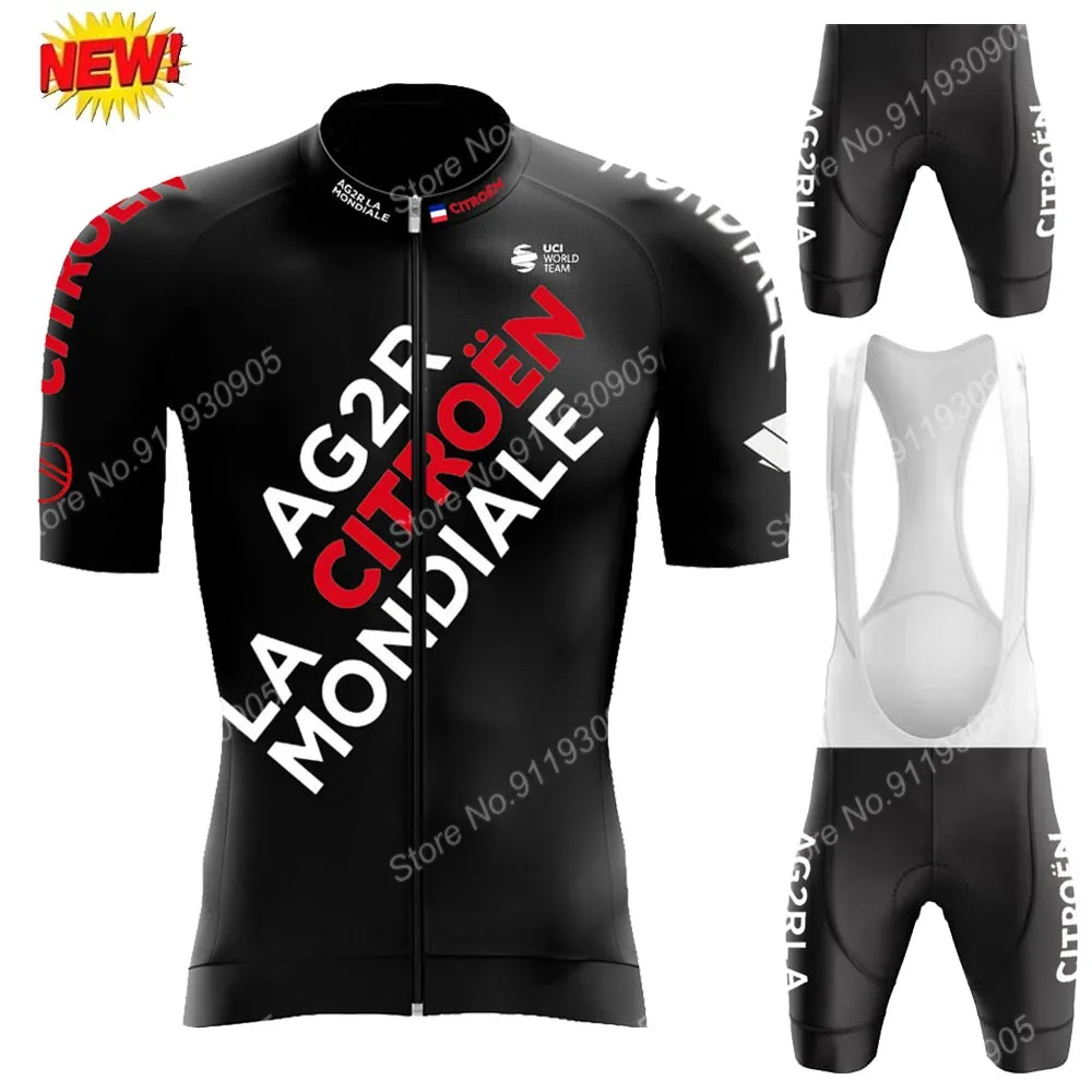 

Комплект одежды для велоспорта AG2R AG2R мужской, черный комплект одежды для велоспорта, рубашка для шоссейного велосипеда, шорты с нагрудником...