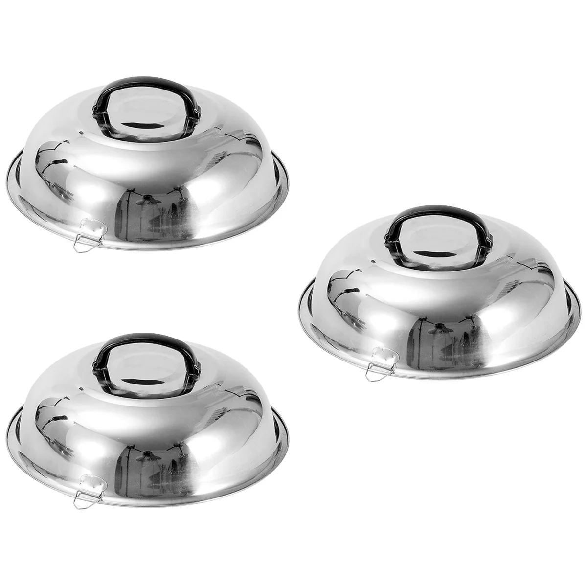 

Cover Lid Pot Cooking Dome Universal Pan Replacement Saucepan Stainless Steel Lids Round Grill Thickened Bacon Pans Pots