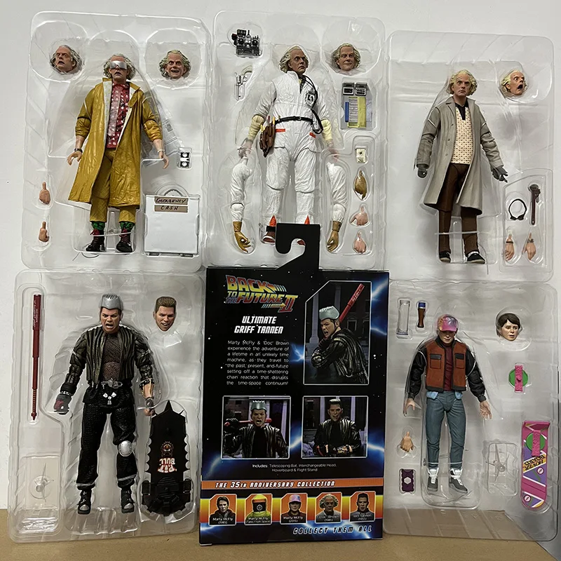 Новинка Назад в будущее Часть II NECA Ultimate Грифф Танн Доктор коричневый Марти Мак