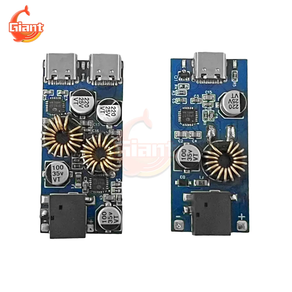 

DC Step Down Module 30W Charging Board Double USB Type-C Quick Charge Adapter Fast Charging Support Protocol PD3.0/PPS/QC3