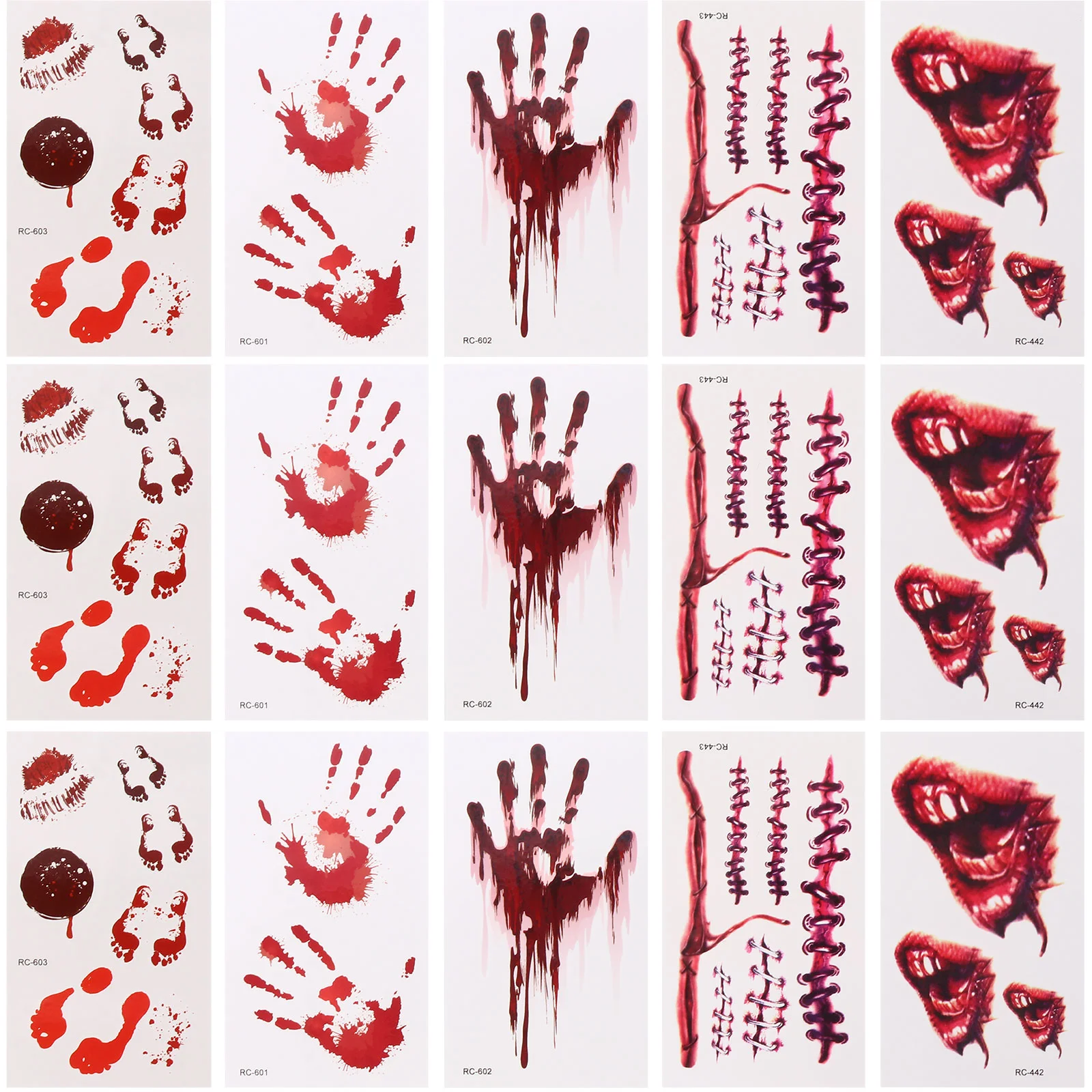 

50 Sheets Spoof Terrible Stickers Creative Decals for Decoration Party