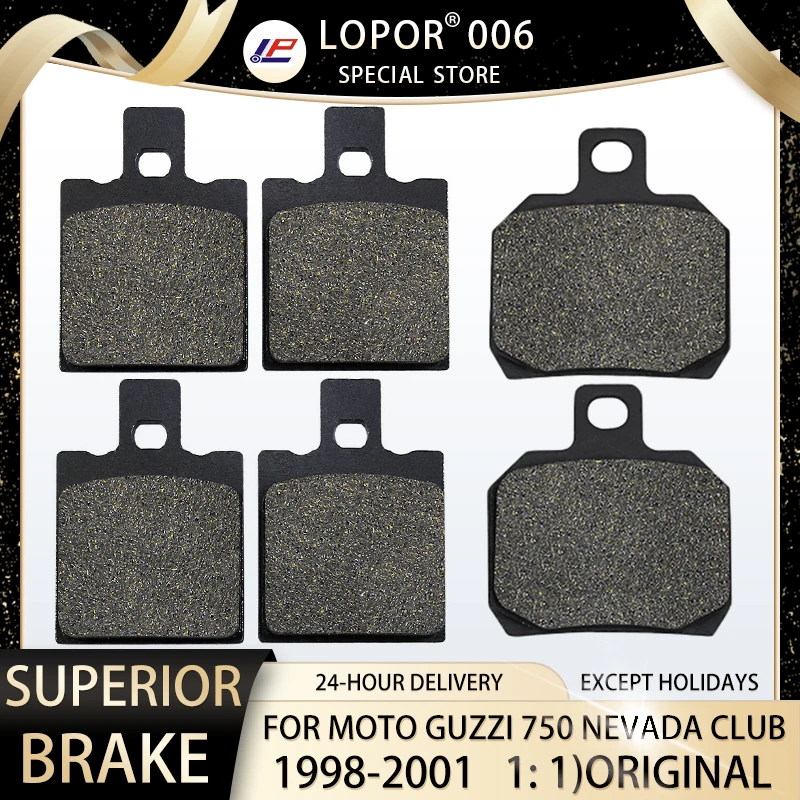 

LOPOR Motorcycle Brake Pads Front&Rear For MOTO GUZZI 750 Nevada Club 1998-2001