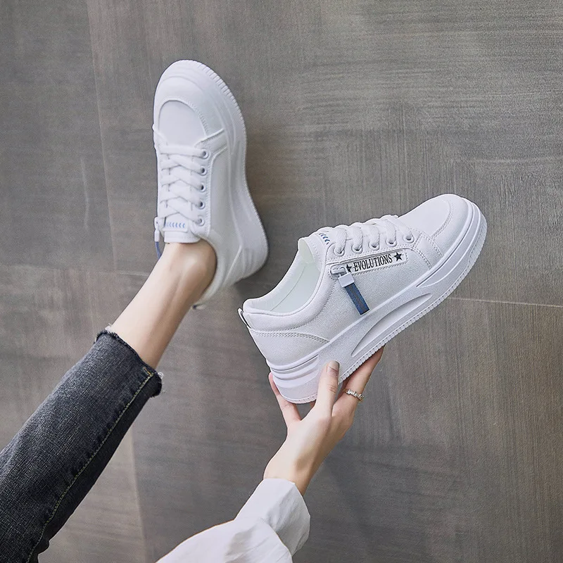 

BCEBYL 2023 New Running Fashion Breathable Casual Sports White Shoes Zapatillas Deportivas Mujer Chaussures De Marche