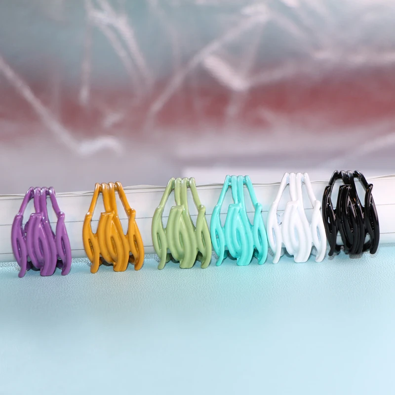 

Cute Stylish Women Irregular Opening Candy Ring Geometric Hand-painted Party Candy Ring Jewelry