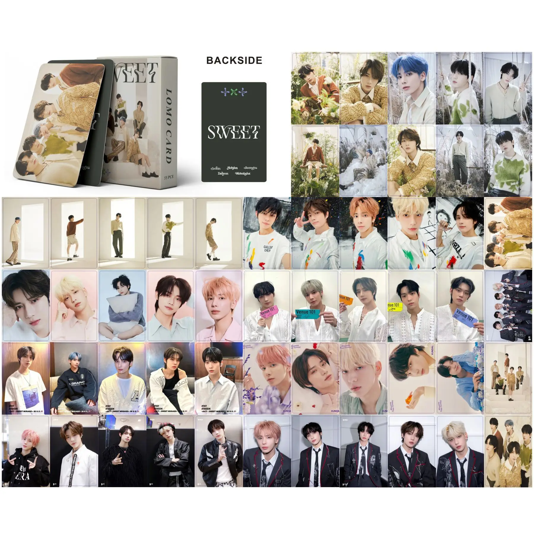 Рисунок 2 - KPOP TXT фотокарты Сладкая ЛОМО