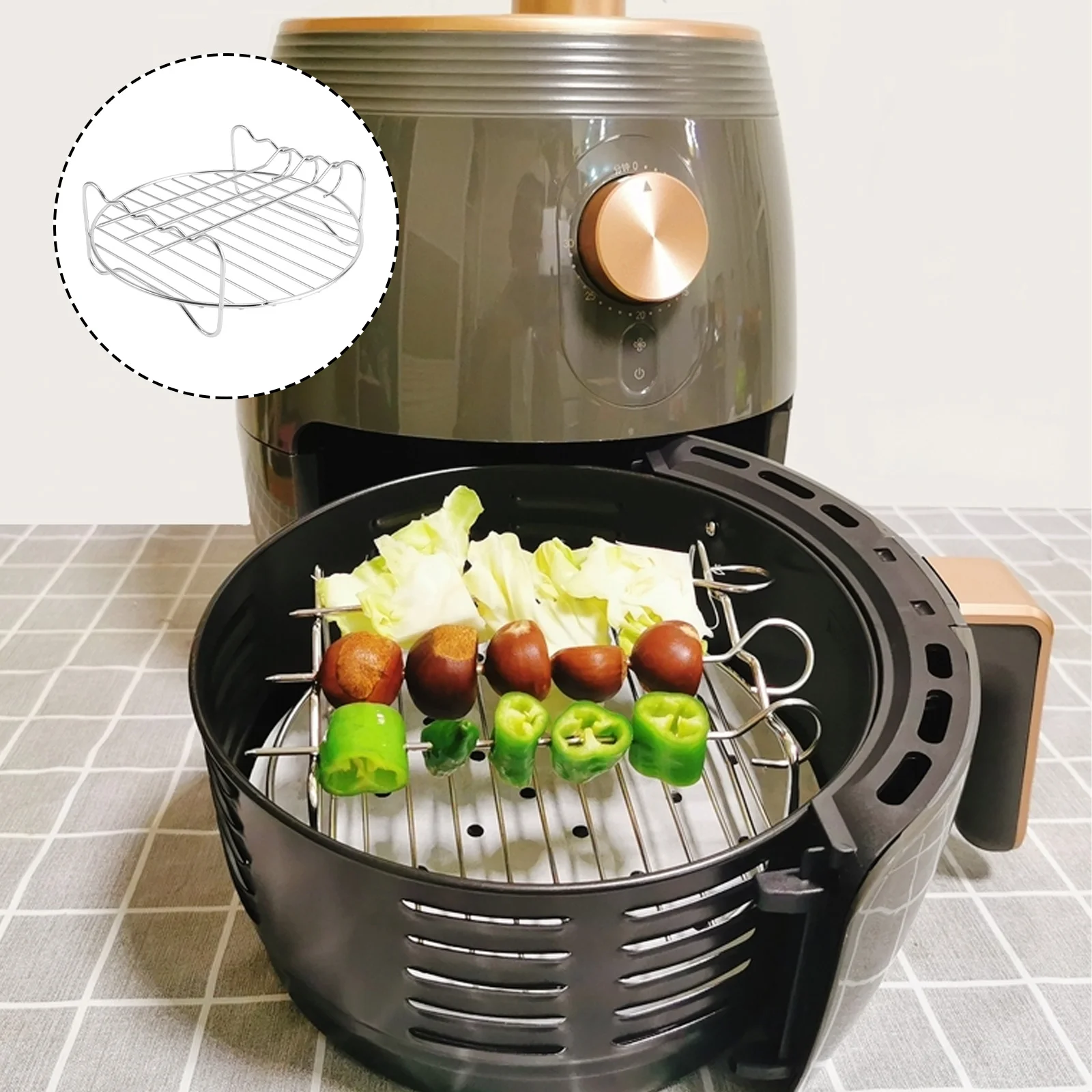 

Rack Fryer Air Steamer Stand Drying Pressure Steaming Cooker Racks Dehydrator Steamig Canning Accessories Cooking Steam Trivet