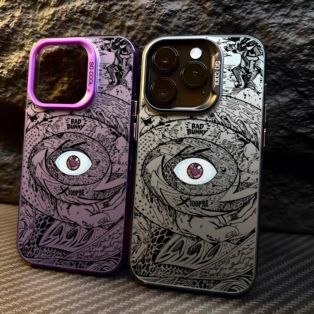 Чехол для телефона Bad Bunnys X100pre Oppo A78 A74 A60 A58 A57 A38 A17 A3x Reno 13 12 11 F 10 8 7 6 T Z Pro Plus 4G 5G Silver Cover