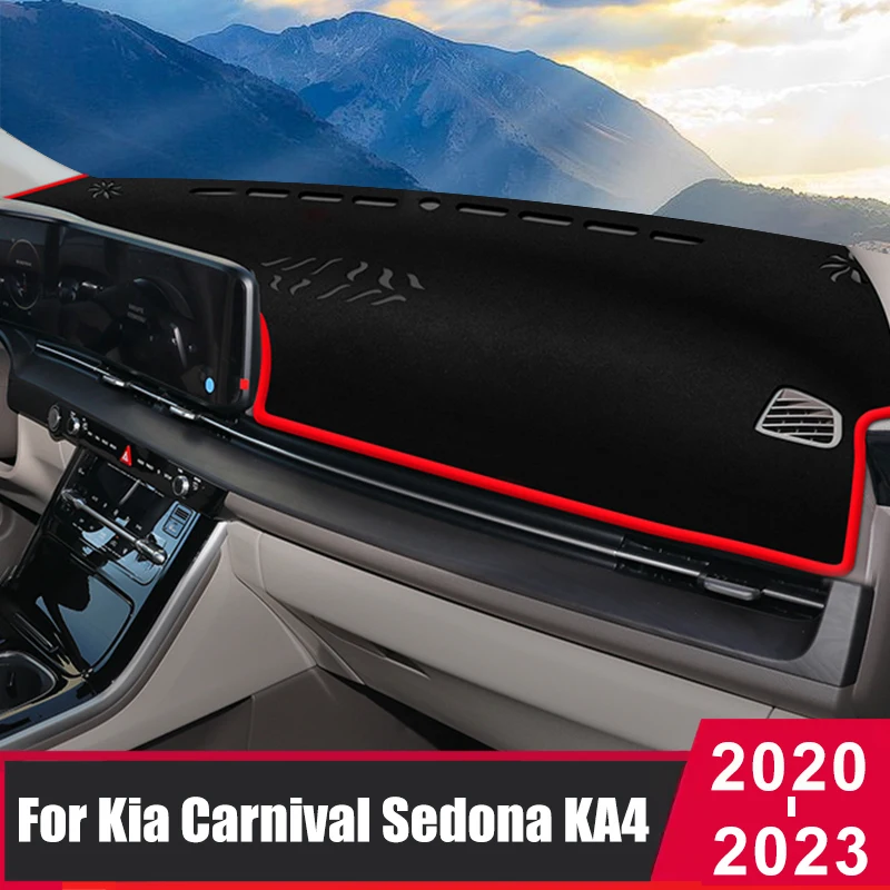 

For Kia Sedona Carnival KA4 2020 2021 2022 2023 Car Dashboard Sun Shade Pad Instrument Panel Cover Carpets Rug Mats Accessories