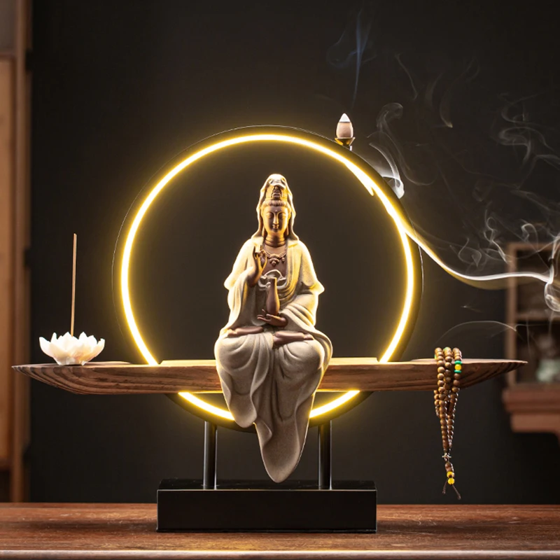 

Buddha Lotus Incense Burner Mould Art Mild Aesthetic Support Incense Burner Free Shipping Quemador De Incienso Home Decoration