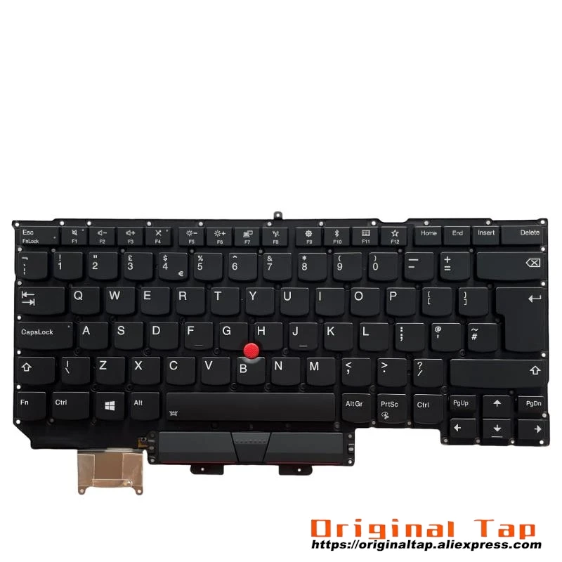 Фото Английская клавиатура с подсветкой для Lenovo Thinkpad X1 Carbon Gen 6, США SN20P38694 SN20P38734 №2