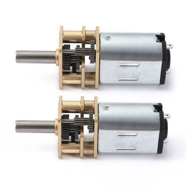 2 шт. Миниатюрный мотор-редуктор постоянного тока 6 В с клеммами для модели