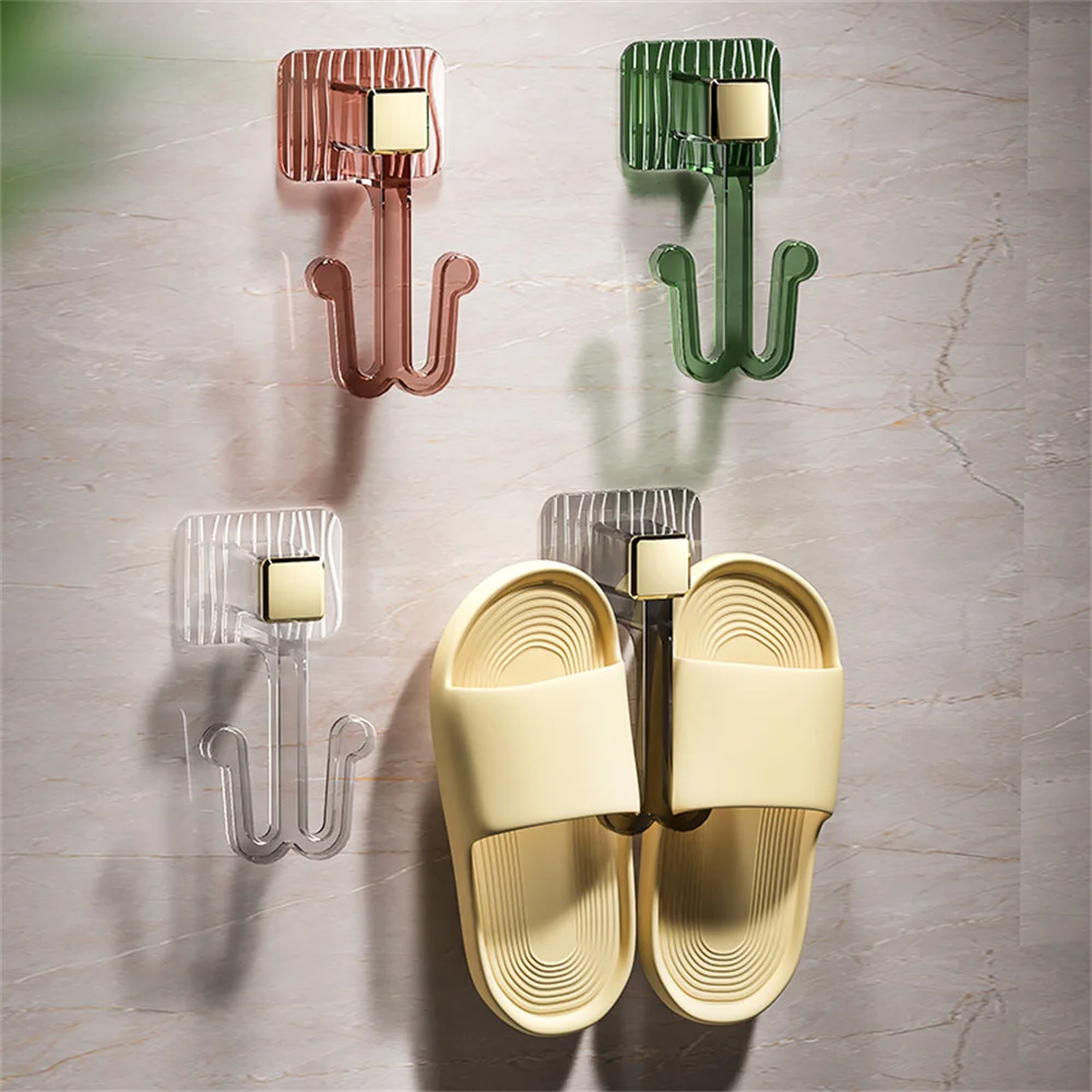 

Shoe Drying Rack Bathroom Slipper Hook Strong Adhesive Hook Home Neat Storage Space Saving Slippers Rack