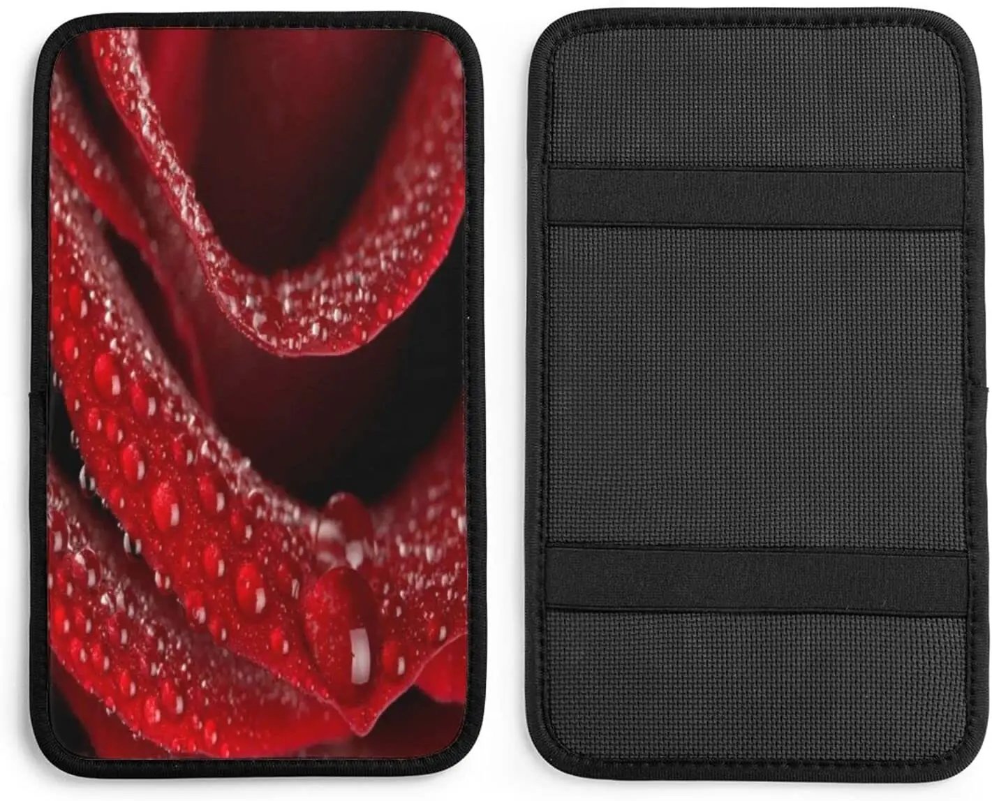 

Vehicle Center Console Armrest Cover Pad, Nature-Roses Soft Comfort Car Handrail Box Cushion Universal Fit for Most Auto, Vans,