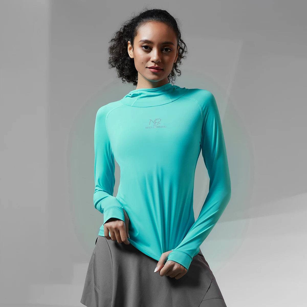 Women Sports Hooded Golf Tennis Yoga Long Sleeve Gym Fitness Running Soft Shirts Athletic Workout Sportswear Training Tops