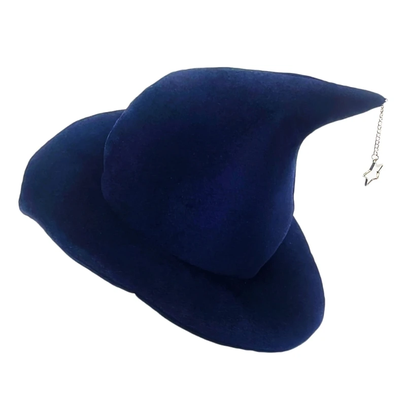 Женская бархатная шляпа с подвеской в виде звезды