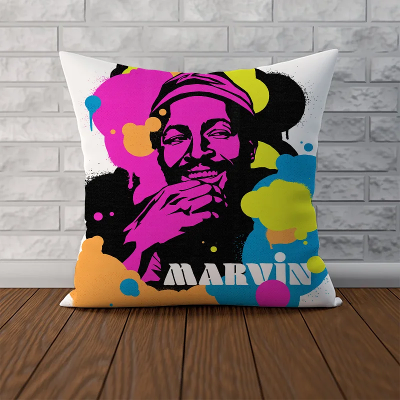 Декоративная Наволочка Marvin Gaye 40x40 См И 50x50 Комплект Приятный Для Кожи Мягкий
