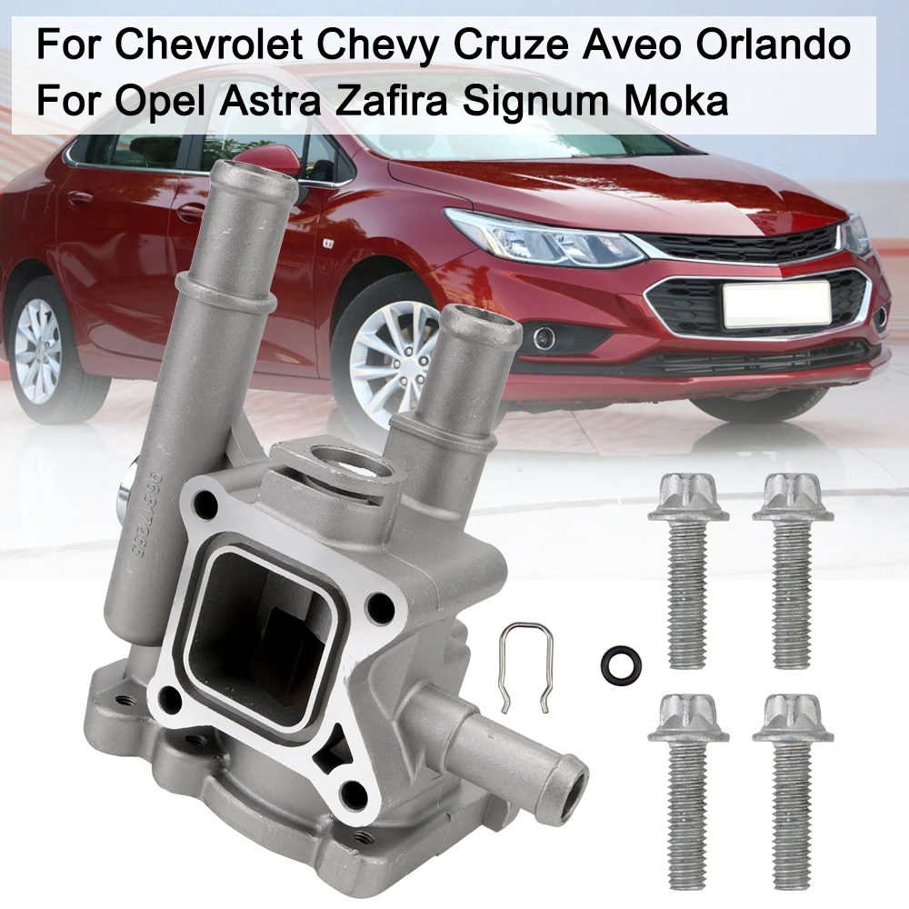 

Car Thermostat Housing Cover Aluminum 96817255 Accessories for Opel Astra Zafira Signum Moka Chevrolet Chevy Cruze Aveo Orlando