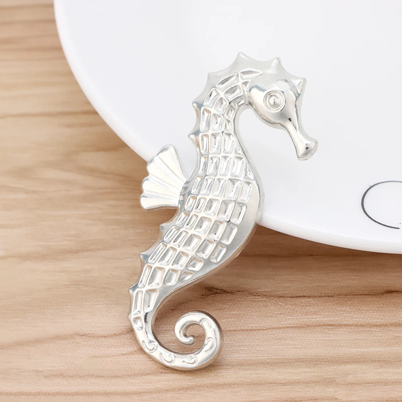 

6 Pieces Tibetan Silver Large Seahorse Hippocampus Charms Pendants for Necklace DIY Jewellery Making 65x26mm
