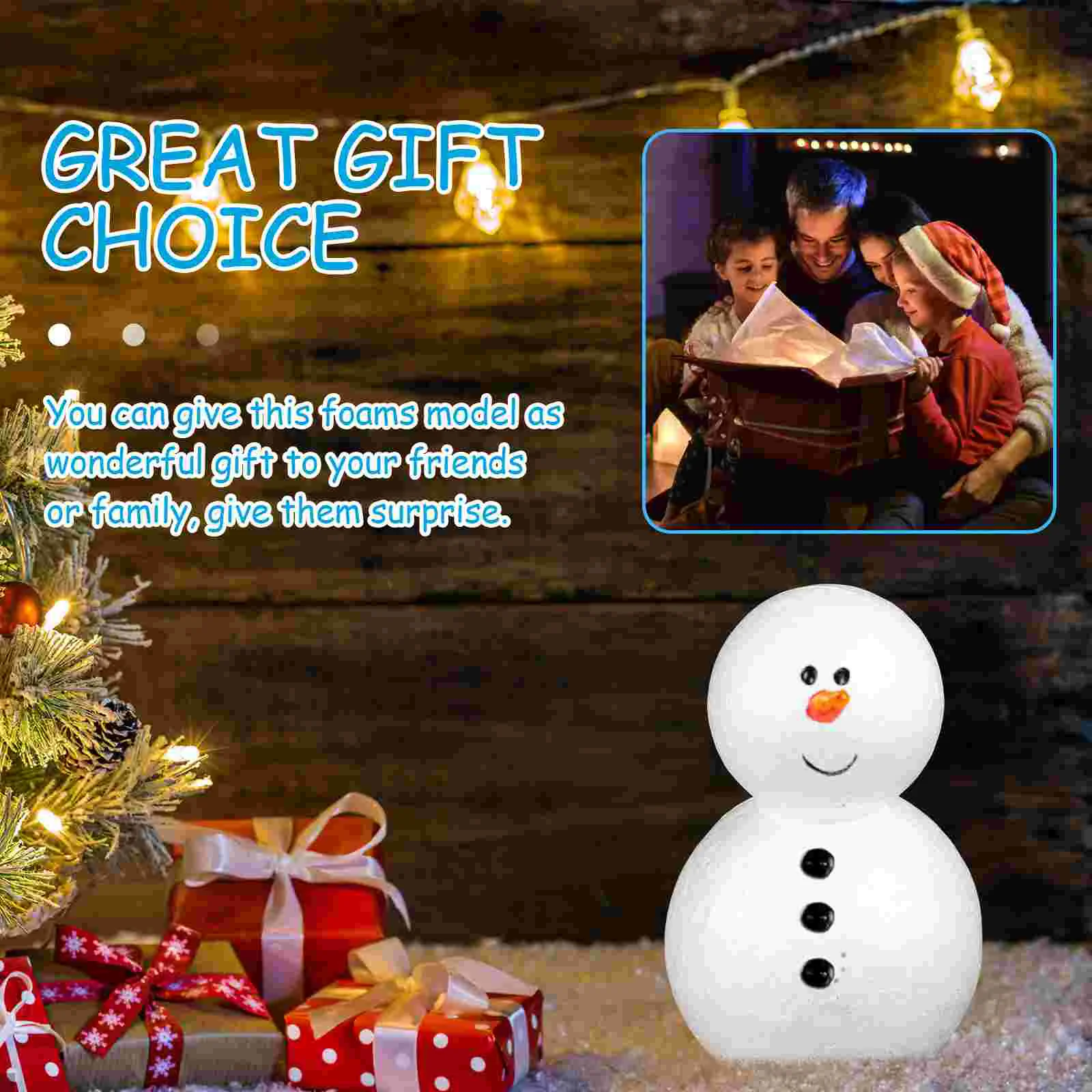 5 шт. детский пенопластовый снеговик