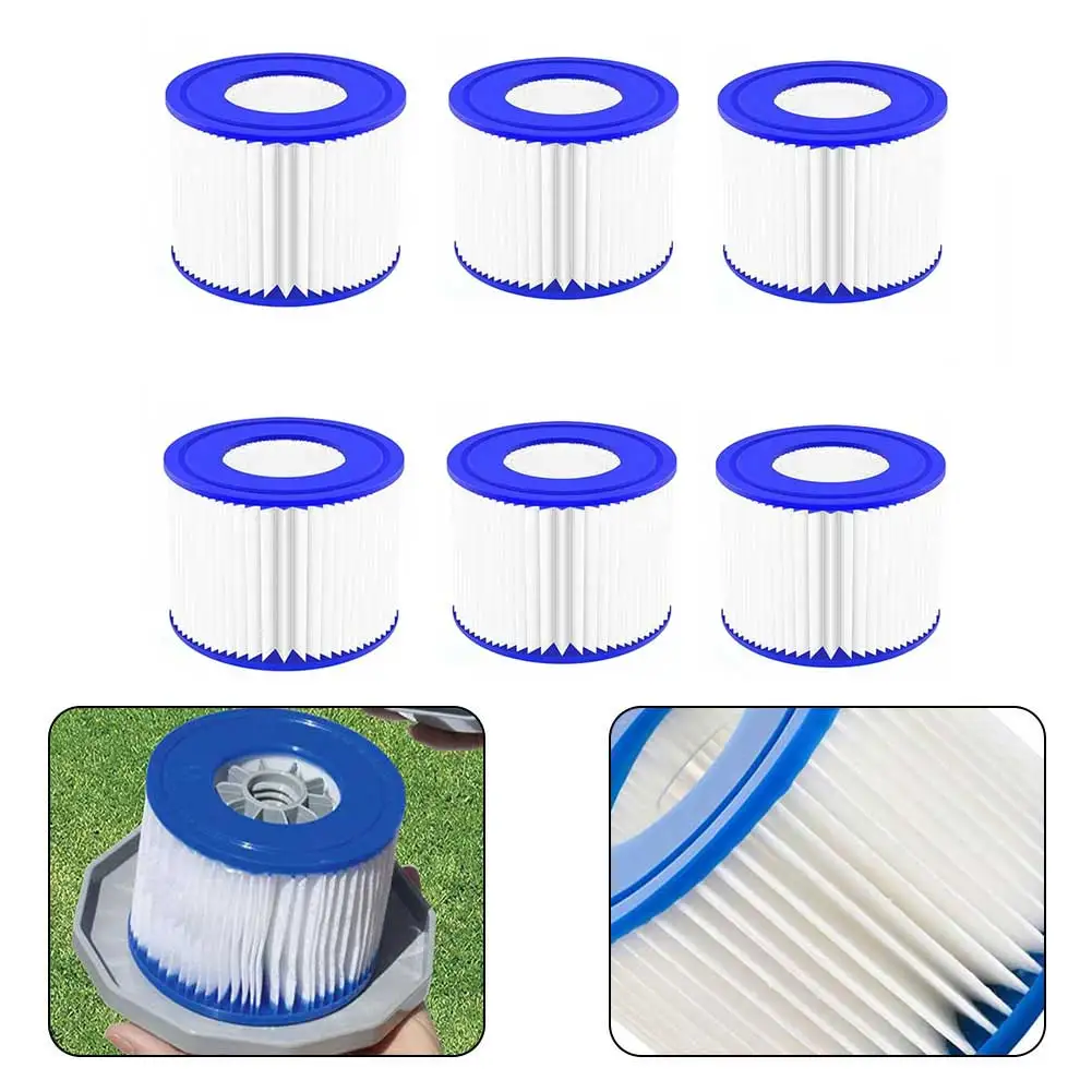 

Brand New Pool Filter Cartridge Filters 10*8*5cm 6Pcs Accessories Durable For Hot Tub Spas Swimming Pool Portable