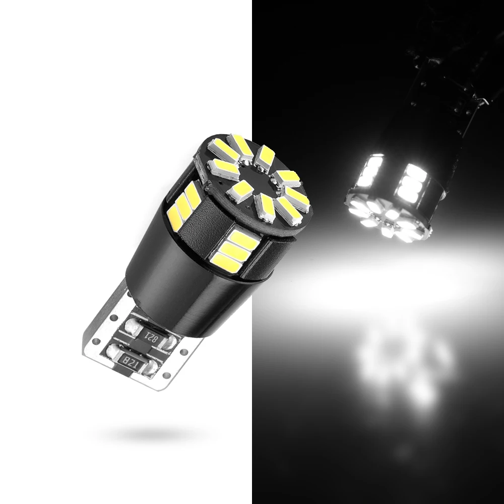 

2 шт., автомобильные лампы T10 24-SMD 3014 12 В