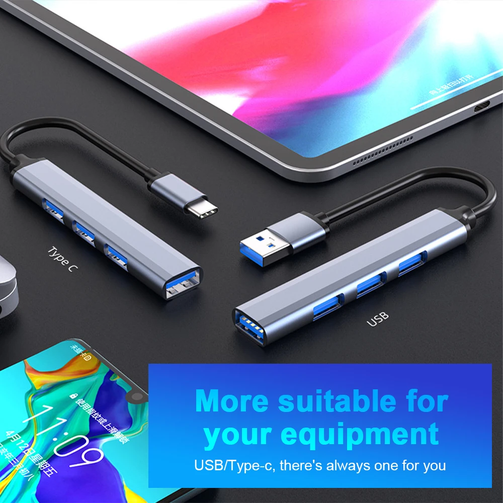 USB C HUB 3.0 Type 3.1 3/4 Port Multi Splitter Adapter OTG для MacBook Pro 13 15 Air Mi для HUAWEI PC Accessories.