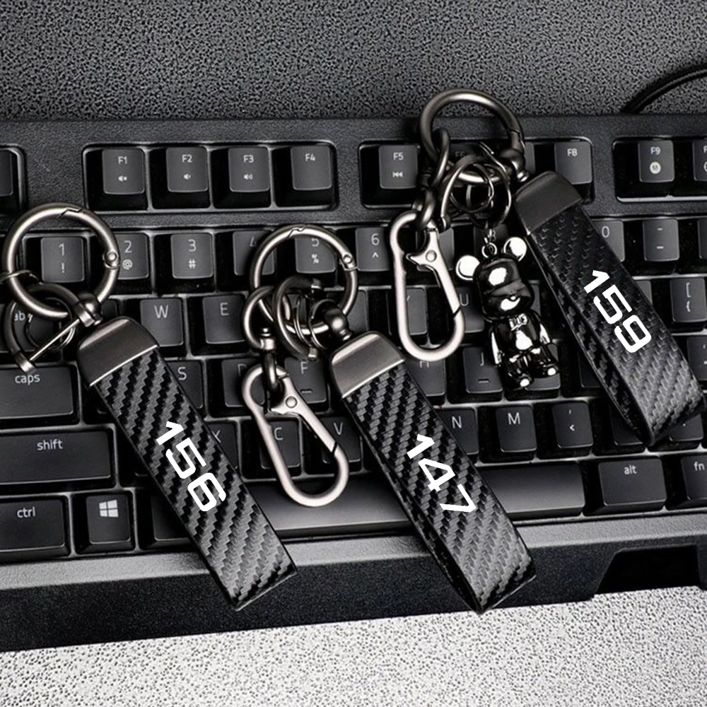 Элегантный Брелок Для Ключей Из Углеродного Волокна