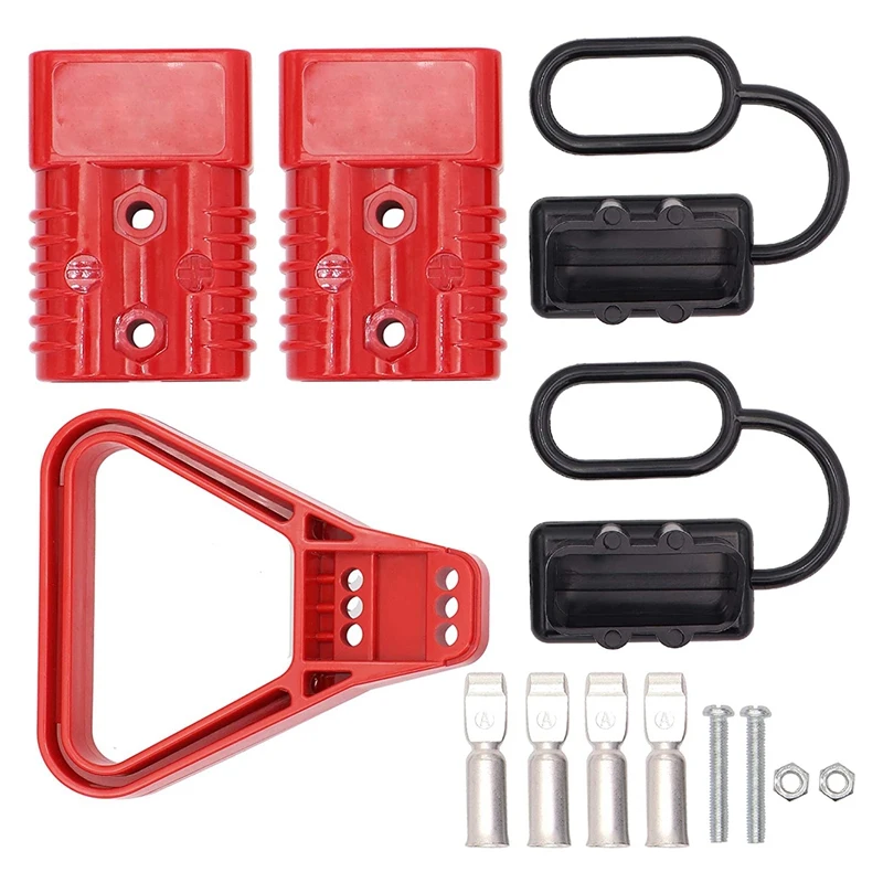 

2Pcs 175A 1/0 AWG Battery Power Connector Cable Quick Connect Disconnect Kit Anderson Connector For Car ATV Winch