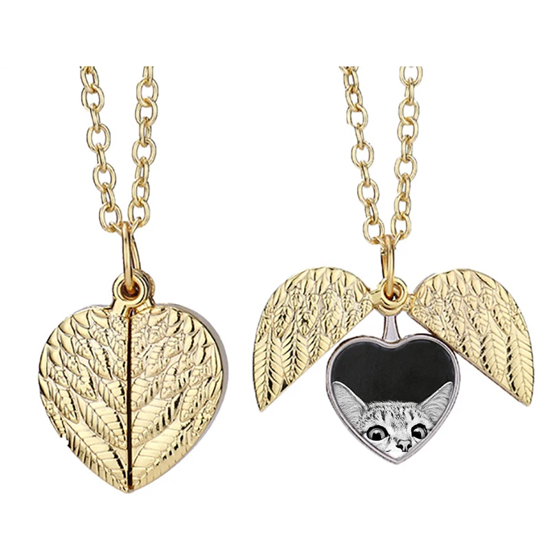 

You Asleep Yet Yol Heart Active Angel Wing Necklace Beautiful Pendant Fashion Jewelry