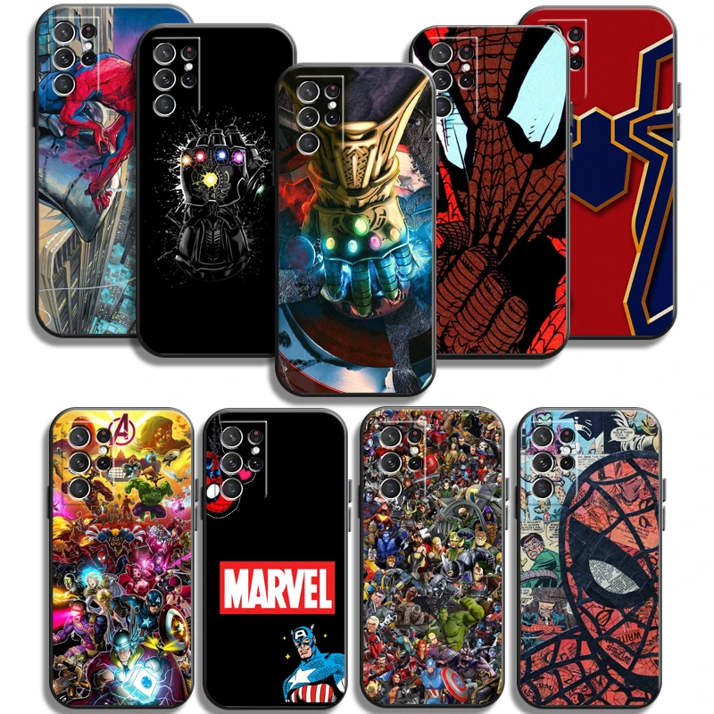 

Marvel Iron Man Phone Cases For Samsung Galaxy A31 A32 A51 A71 A52 A72 4G 5G A11 A21S A20 A22 4G Carcasa Coque Back Cover