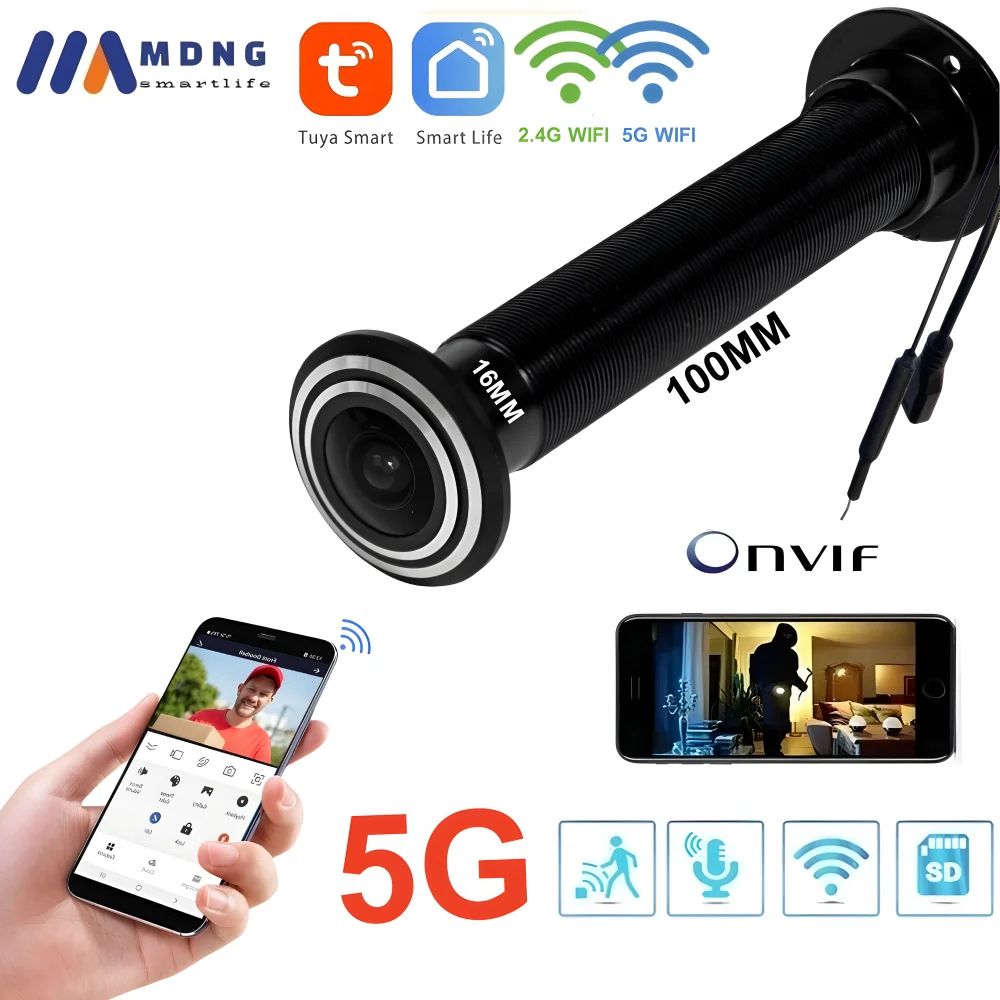 

MDNG Tuya Smart 5G Wi-Fi дверная камера
