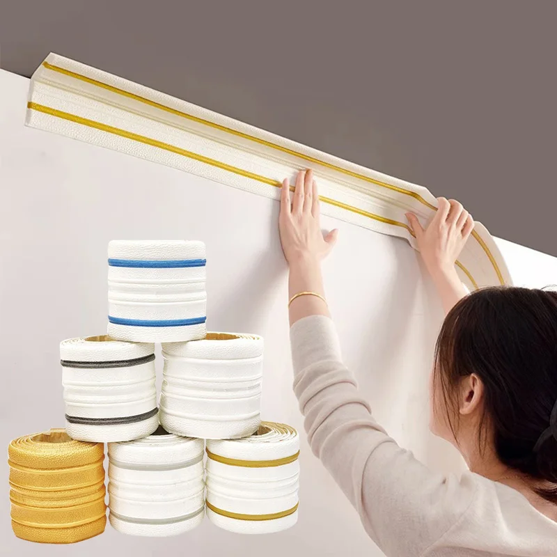 3D наклейки на стену самоклеящиеся плинтус потолок отделка наклейка