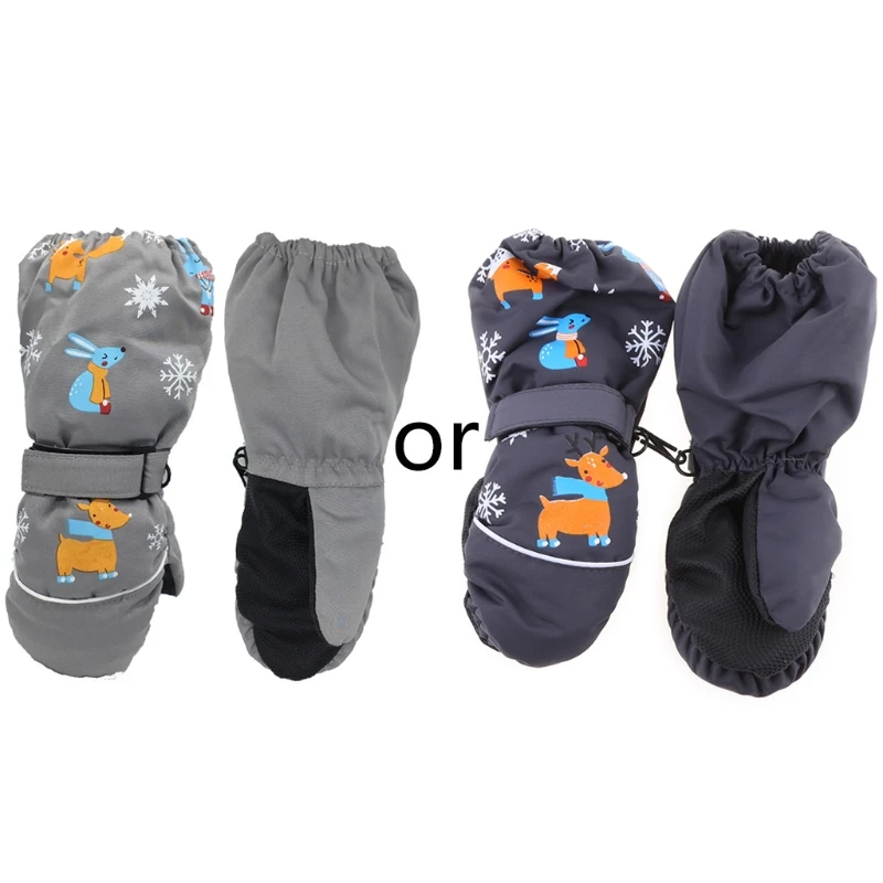 

N80C Kids Winter Warm Gloves Waterproof Boys Girls Snow Ski Gloves Snow Gloves