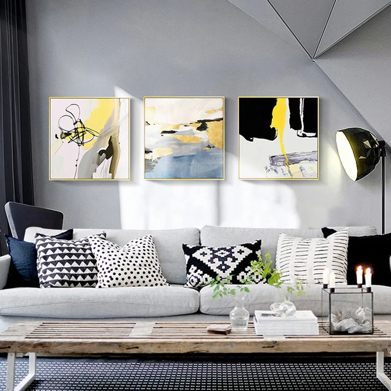 

Modern Minimalist Study Abstract Decorative Painting Living Room Hanging Bedroom Wall Painting Sofa Background