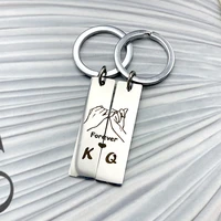 the king queen forever love hand in hand stainless steel keyring keychain charms women jewelry accessories pendant fashion