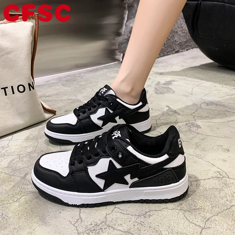 

Fashion Women's Casual Sneakers Star Running Sport Shoes Tennis Shoes Skateboard Trainers Skate Flats Jogging Walking Sneakers