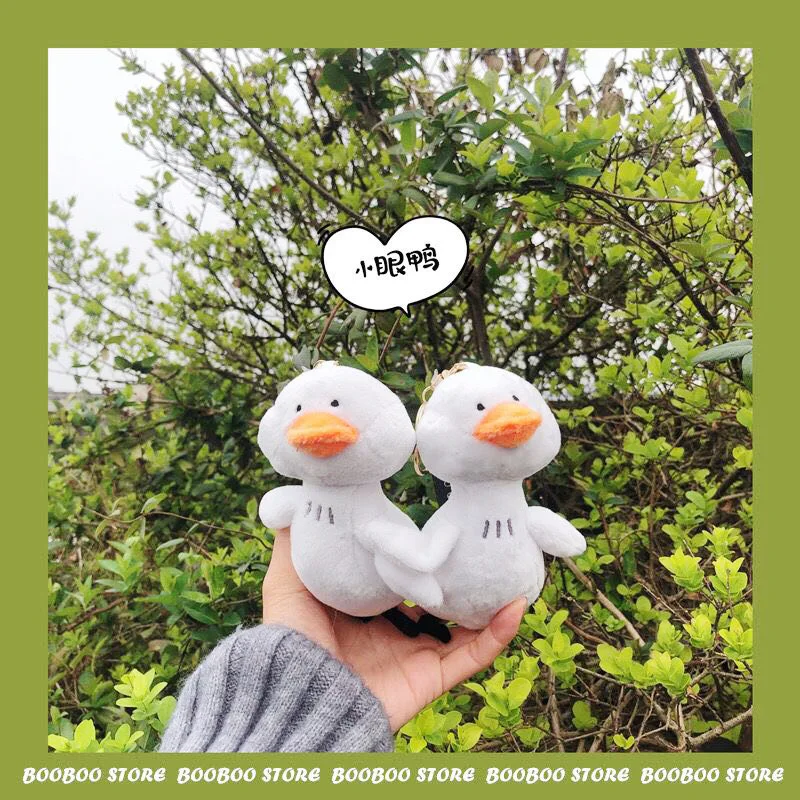 

5pc Gift for Kids Friends Duck Toy Plush Stuffed Bag Keychains Schoolbag Ornaments Soft Duck Doll Animal Birthday Children Xmas