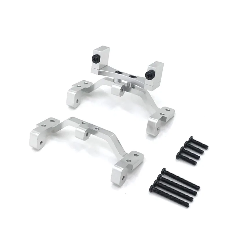 

for MN D90 D91 D96 MN99S 1/12 RC Car Upgrade Parts Metal Pull Rod Base Seat & Axle Up Servo Bracket Mount Accessories,Silver