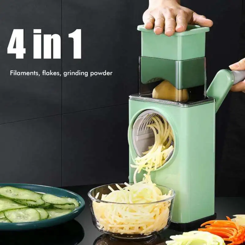 

Home Gadget Manual Rotary Cheese Grater for Vegetable Cutter Potato Slicer Multifunctional Vegetable Chopper Kitchen Accessories