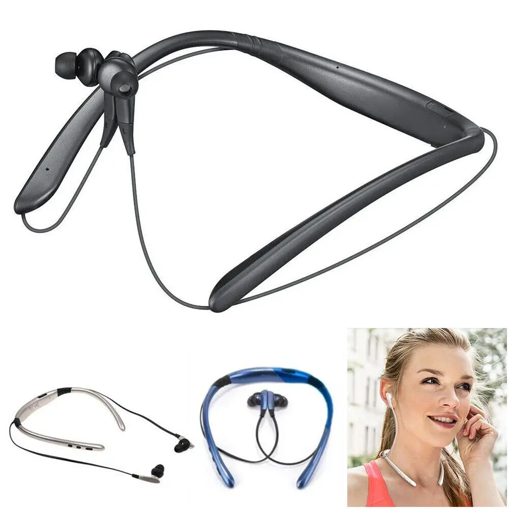 

Noise Cancelling Neckband Headphone Sport Headset Wireless Earpiece for IOS Android Cell Phones iPhone XR XS X LG G6 G5