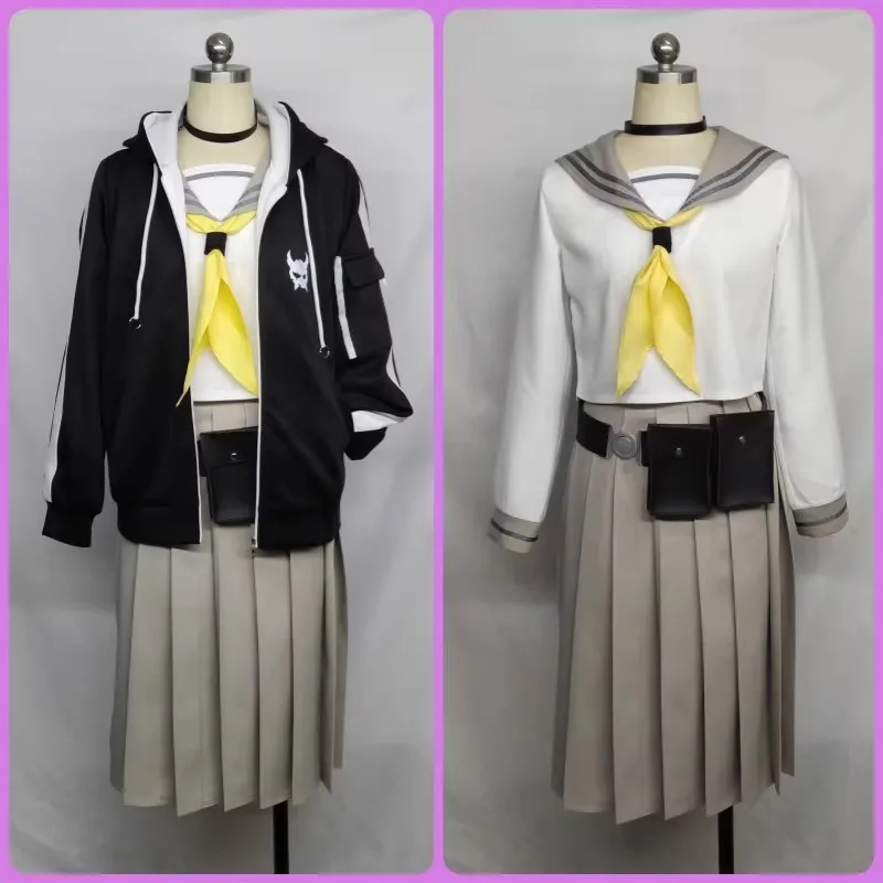 Heju Fenglanwu Косплей Костюм Игра Синий Архив Платье Топ Юбки Пальто Хэллоуин Униформа