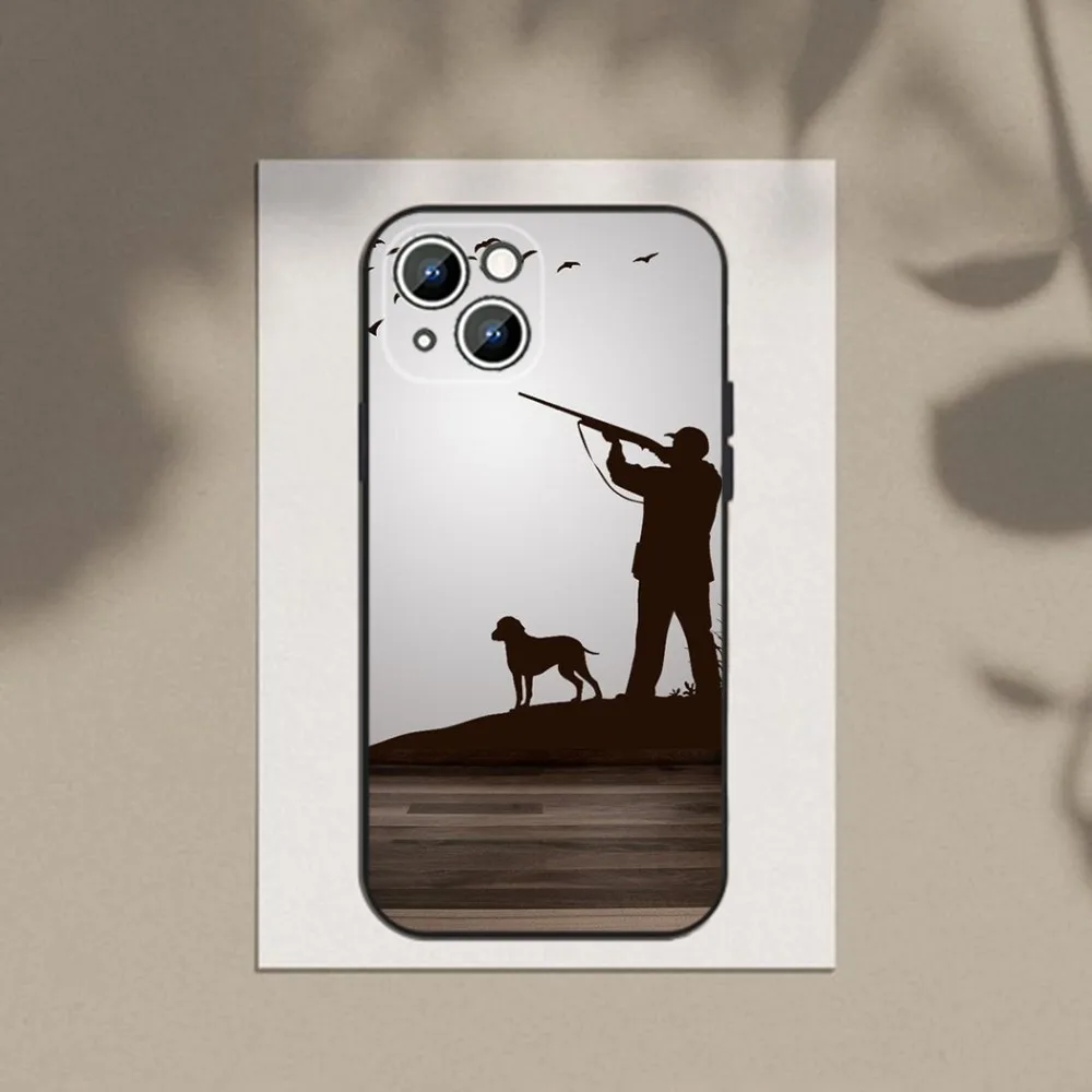 Фото Чехол для телефона Hunter Dog Hunting, чехол для телефона Apple iPhone 15,14,13,12,11,XS,XR,X,8,7,Pro,Max,Plus,mini, силиконовый черный чехол №4