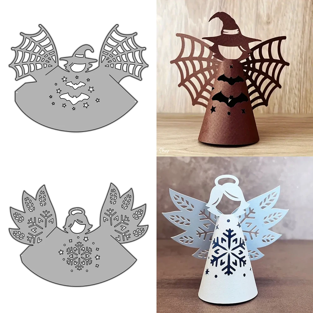 2024 металлические штампы AliliArts ангел и ведьма сделай сам скрапбукинг фотоальбом