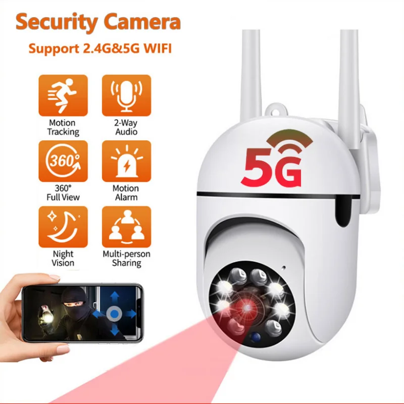 

IP-камера 3MP 2,4G с функцией ночного видения и датчиком движения